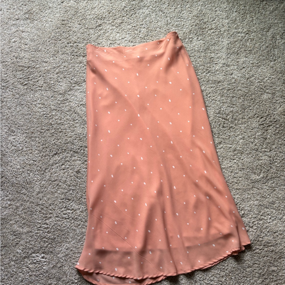 Mi Ami Midi Skirt | Medium | Coral